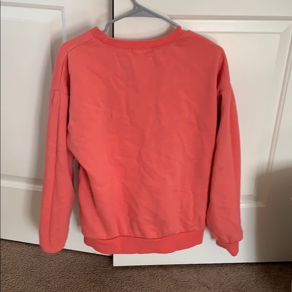 Coral/Neon Crewneck Sweatshirt - Picture 2 of 2